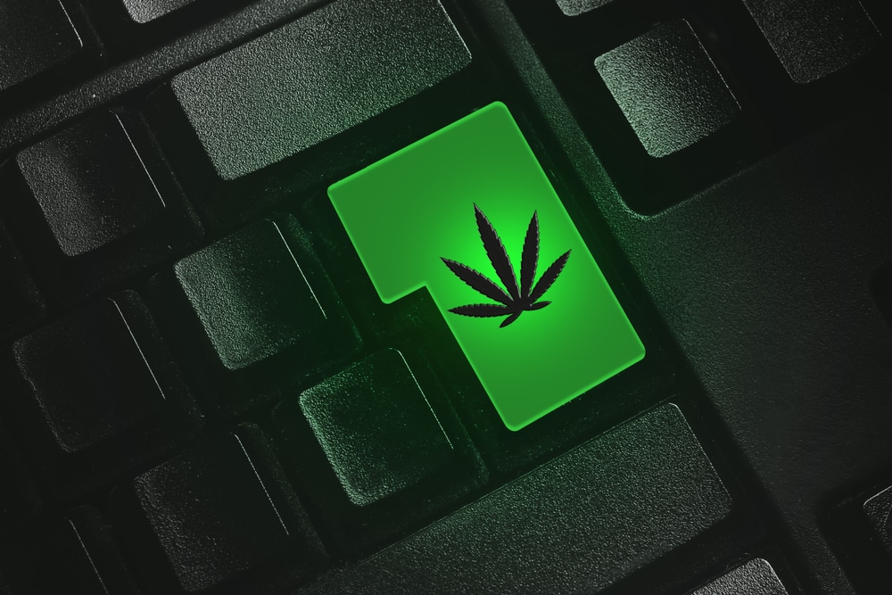 The,Hemp,Symbol,On,The,Keyboard,Button.,The,Concept,Of